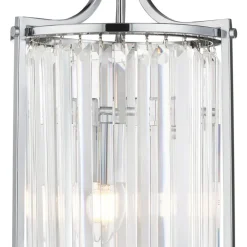 Searchlight Hängelampe Kristall Ø 26 cm 2x E14 Glas Metall Jugendstil< Hängelampen|Esszimmer Lampen