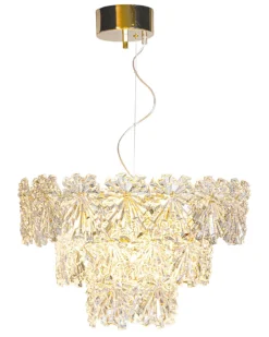 By Rydéns Hängelampe Kristall 51,5 cm breit H: max. 120 cm 5x E14< Hängelampen|Wohnzimmerlampen