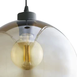 TK Lighting Hängelampe Kugel Ø 30 cm E27 Rauchglas verstellbar< Hängelampen|Esszimmer Lampen