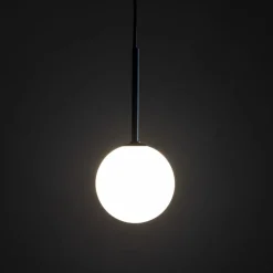 TK Lighting Hängelampe Kugel Ø 12 cm H: max. 160 cm Schwarz Weiß G9 Glas< Hängelampen|Esszimmer Lampen