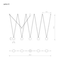 Nowodvorski Hängelampe Kugel Schirme 5-flammig G9 Schwarz Weiß verstellbar< Kugellampen|Glaslampen