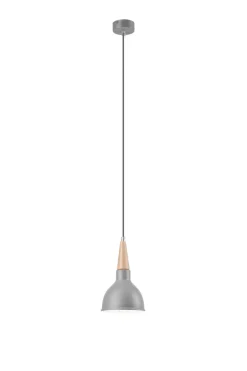 Hängelampen|Esszimmer Lampen*Lamkur Hängelampe LAILA Grau Skandinavisch Esszimmer