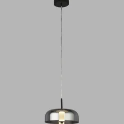 Hängelampen|Led Lampen*Searchlight Hängelampe LED Rauchglas Ø 30 cm rund 3000 K 388 lm