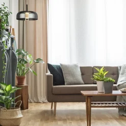 Hängelampen|Led Lampen*Searchlight Hängelampe LED Rauchglas Ø 30 cm rund 3000 K 388 lm