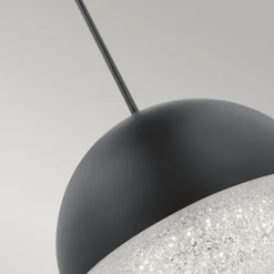 Elstead Hängelampe LED rund D: 20 cm Kugelschirm Schwarz< Hängelampen|Led Lampen