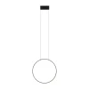 Led Lampen|Schlafzimmer Lampen*Nowodvorski Hängelampe LED Schwarz 3000 K 560 lm Ring Ø 45 cm