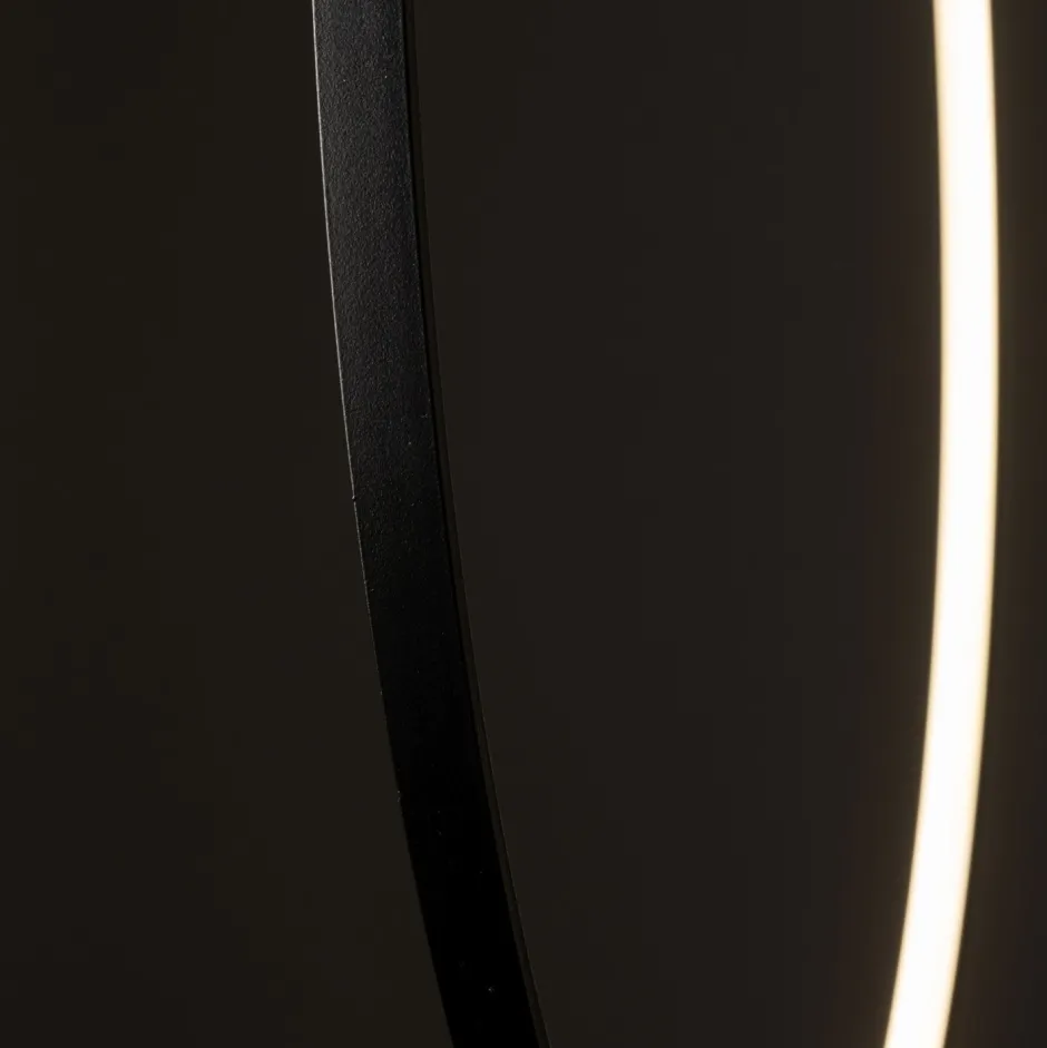 Led Lampen|Schlafzimmer Lampen*Nowodvorski Hängelampe LED Schwarz 3000 K 560 lm Ring Ø 45 cm