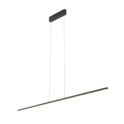 Metall Lampen|Wohnzimmerlampen*Nowodvorski Hängelampe LED Schwarz 3000 K 1000 lm B: 120 cm lang