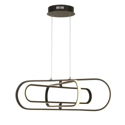 Hängelampen|Led Lampen*Searchlight Hängelampe LED Schwarz einstellbare Lichtfarbe B: 80 cm