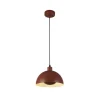 Wohnzimmerlampen|Esszimmer Lampen*Searchlight Hängelampe Loft E27 Ø25 cm rund Metallschirm in Orange