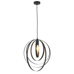 Hängelampen|Esszimmer Lampen*Luminex Hängelampe MAE Metall rund Modern verstellbar für E27