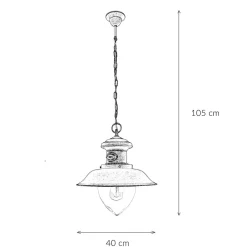 Hängelampen|Esszimmer Lampen*Giovanni Battista Hängelampe Messing Antik aus Echt-Messing Al Mare