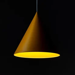 TK Lighting Hängelampe Metall Ø 32 cm H: max. 165 cm Gelb E27 Retro< Wohnzimmerlampen|Metall Lampen