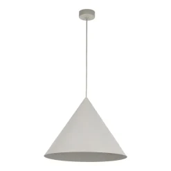 Hängelampen|Esszimmer Lampen*TK Lighting Hängelampe Metall Beige Ø 50 cm groß H: 1,7 m E27 CODY