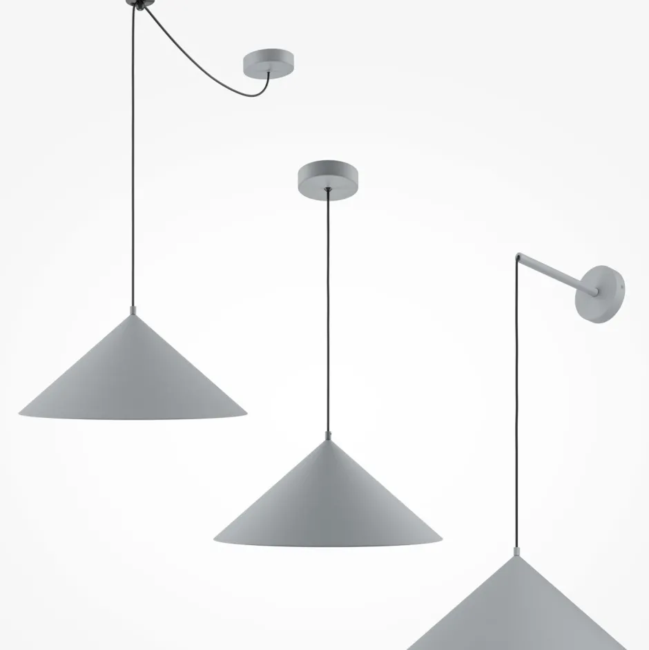 Hängelampen|Esszimmer Lampen*Maytoni Hängelampe Metall E27 Ø 35 cm rund H: max. 318 cm Grau