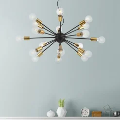 Hängelampen|Esszimmer Lampen*Maytoni Hängelampe Metall E27 98 cm breit H: max. 166,9 cm