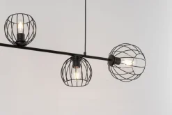 Kugellampen|Wohnzimmerlampen*Sigma Hängelampe Metall E27 Schwarz Esszimmer Wohnzimmer