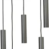Hängelampen|Wohnzimmerlampen*Masterlight Hängelampe Metall 5-flammig verstellbar GU10 ERION