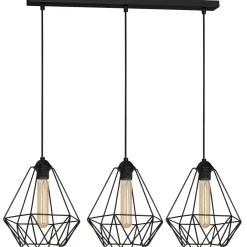 Luminex Hängelampe Metall 3-flammig Retro Esstisch Küche< Hängelampen|Wohnzimmerlampen