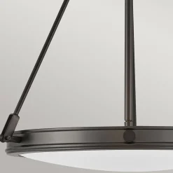 Hängelampen|Bürolampen*Elstead Hängelampe Metall Glas Ø 54,3 cm H: max. 377 cm 4x E14