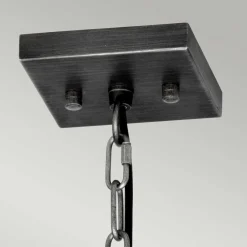 Wohnzimmerlampen|Esszimmer Lampen*Elstead Hängelampe Metall Glas 25 cm breit H: max. 200,3 cm E27