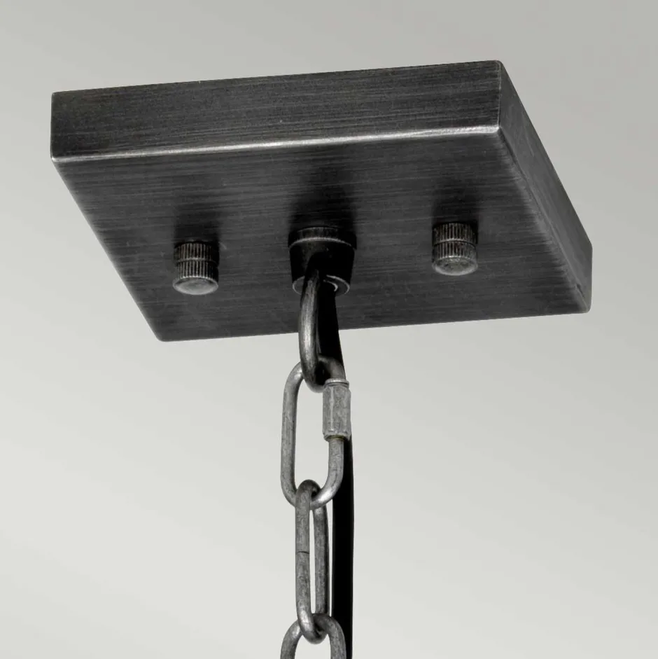 Wohnzimmerlampen|Esszimmer Lampen*Elstead Hängelampe Metall Glas 25 cm breit H: max. 200,3 cm E27