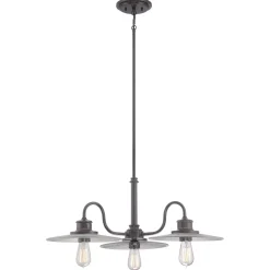 Hängelampen|Maritime Lampen*Elstead Hängelampe Metall Glas 3-flammig Esszimmer ALNILLA