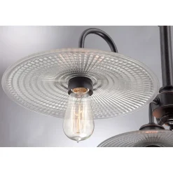 Hängelampen|Maritime Lampen*Elstead Hängelampe Metall Glas 3-flammig Esszimmer ALNILLA