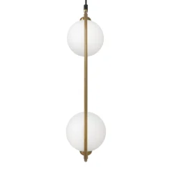 Hängelampen|Esszimmer Lampen*Maytoni Hängelampe Metall Glas H: max. 204 cm in Messing Weiß