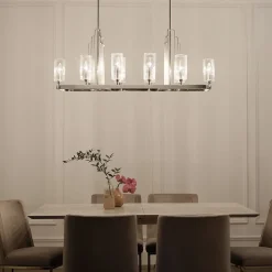 Elstead Hängelampe Metall Glas H: max. 162,5 cm Art Déco< Hängelampen|Bürolampen