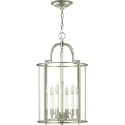 Elstead Hängelampe Metall Glas Jugendstil AVELINE< Hängelampen|Wohnzimmerlampen