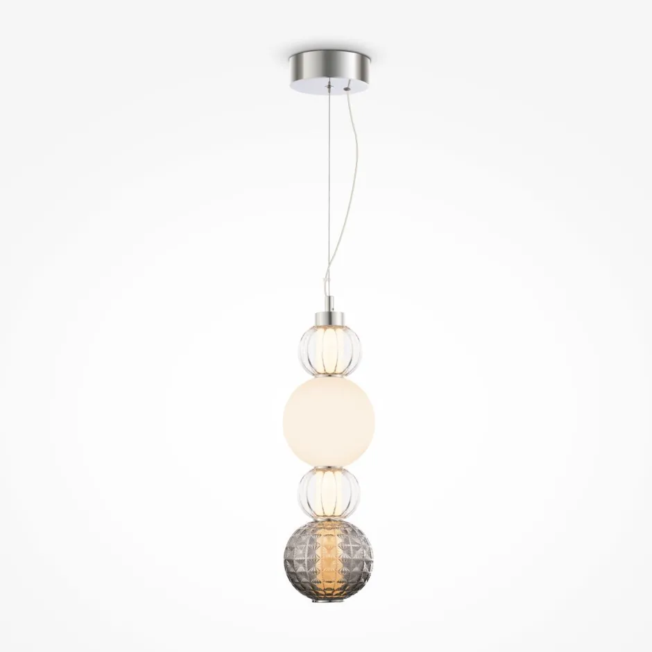 Hängelampen|Led Lampen*Maytoni Hängelampe Metall Glas LED 14,7 cm breit H: max. 169 cm