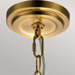 Hängelampen|Bürolampen*Elstead Hängelampe Metall Glas rund D: 21,6 cm H: max. 196,9 cm E27