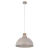 TK Lighting Hängelampe Metall Holz Ø 34 cm Retro Beige E27< Hängelampen|Esszimmer Lampen