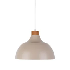 TK Lighting Hängelampe Metall Holz Ø 34 cm Retro Beige E27< Hängelampen|Esszimmer Lampen