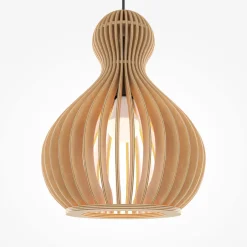 Hängelampen|Esszimmer Lampen*Maytoni Hängelampe Metall Holz Ø 30 cm rund H: max. 342,5 cm