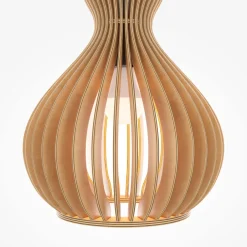 Hängelampen|Esszimmer Lampen*Maytoni Hängelampe Metall Holz Ø 30 cm rund H: max. 342,5 cm