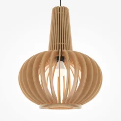 Maytoni Hängelampe Metall Holz D: 35 cm rund H: max. 340,5 cm< Küchenlampen|Lampen Aus Aller Welt