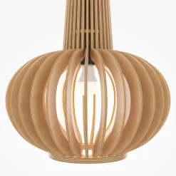 Maytoni Hängelampe Metall Holz D: 35 cm rund H: max. 340,5 cm< Küchenlampen|Lampen Aus Aller Welt