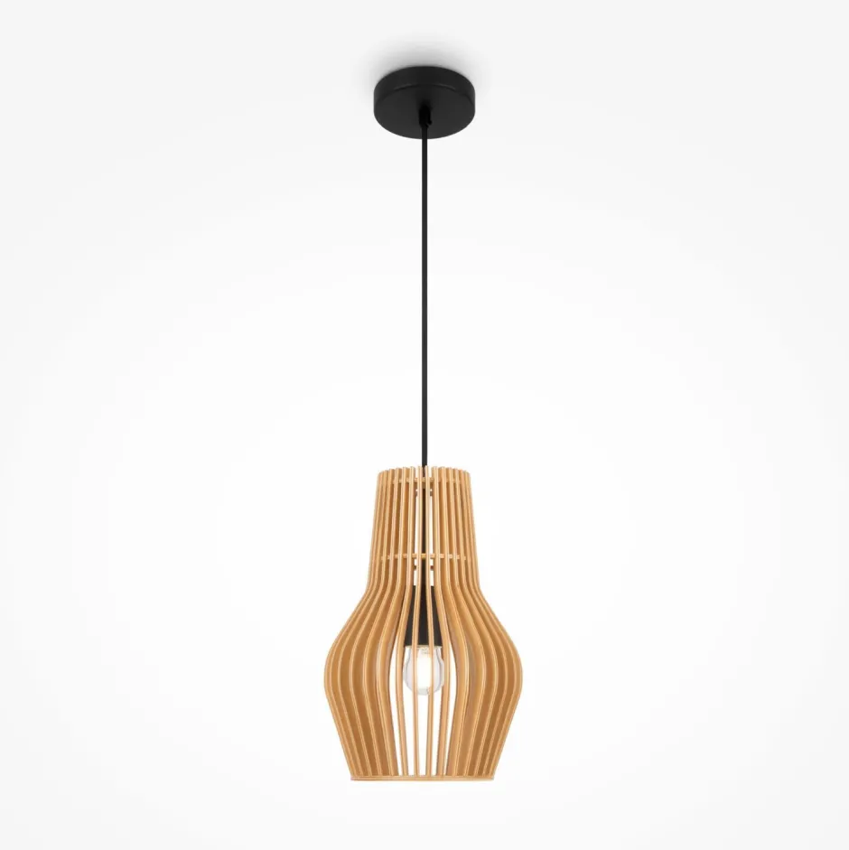 Maytoni Hängelampe Metall Holz D: 20 cm H: max. 333,5 cm E27< Hängelampen|Esszimmer Lampen