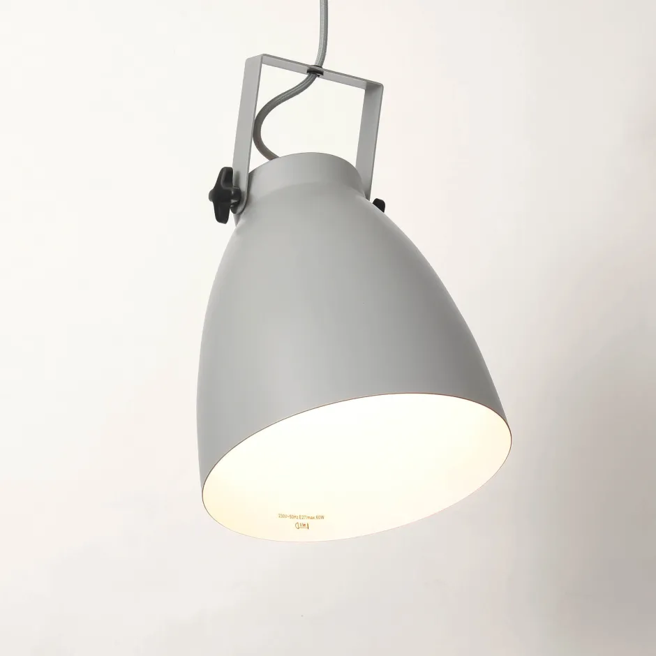 Trio Reality Hängelampe Metall in Grau E27 Ø 21 cm Industrial< Hängelampen|Esszimmer Lampen