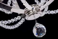 Elstead Hängelampe Metall in Nickel Ø61cm rund DERINA< Hängelampen|Esszimmer Lampen