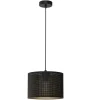Hängelampen|Bürolampen*Luminex Hängelampe Metall in Schwarz Gold Ø25 cm rund E27 Loft