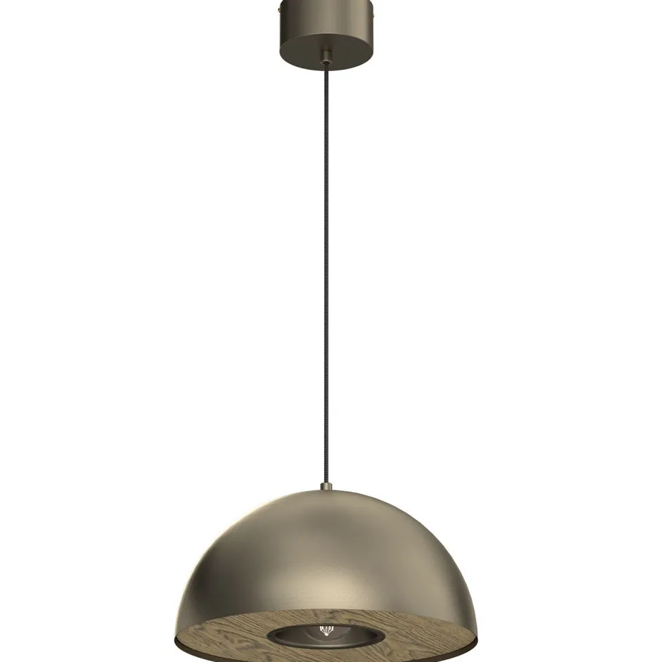 Luminex Hängelampe Metall in Titanium Gold Ø35 cm E27 Loft< Hängelampen|Bürolampen