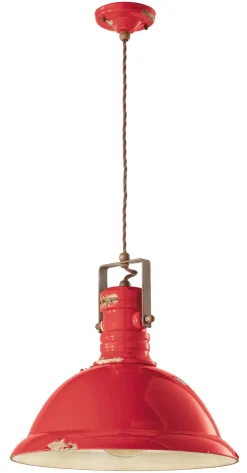 Wohnzimmerlampen|Keramiklampen*Ferroluce Hängelampe Metall Keramik E27 D: 40 cm rund Vintage