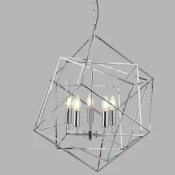 Hängelampen|Bürolampen*Searchlight Hängelampe Metall Modern 5-flammig E14 Chrom