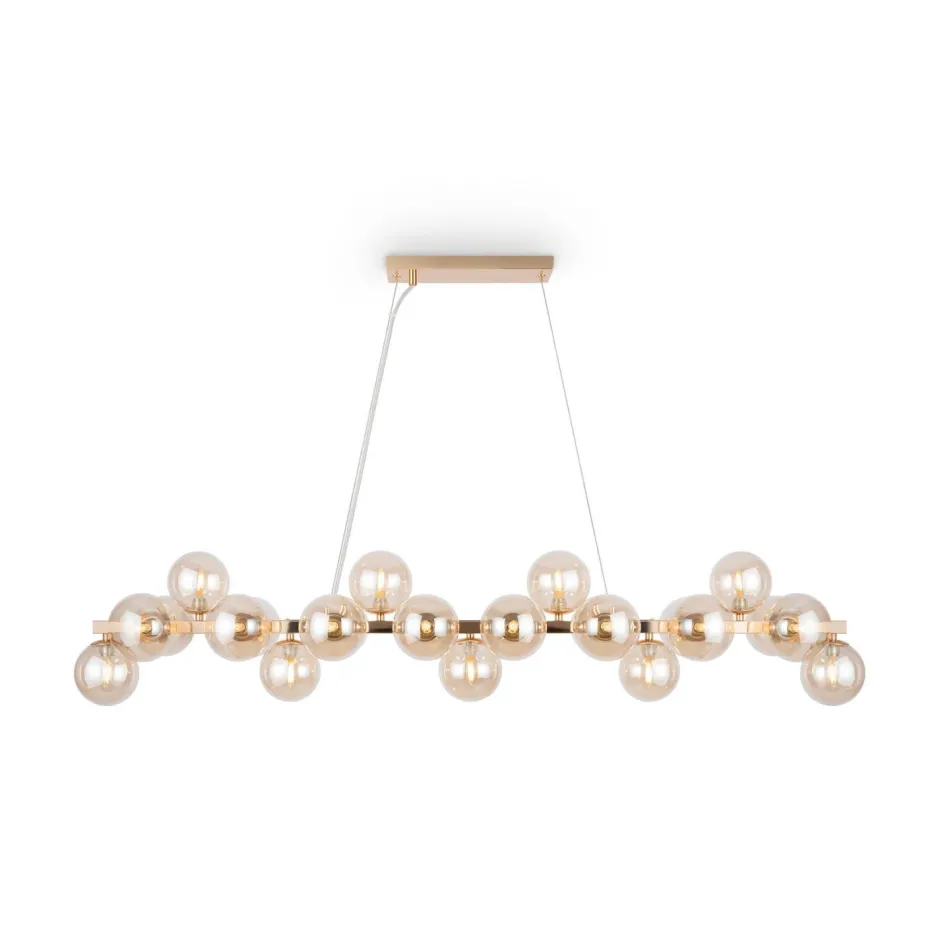 Hängelampen|Bürolampen*Maytoni Hängelampe Metall Rauchglas H: max. 133,9 cm G9 Modern