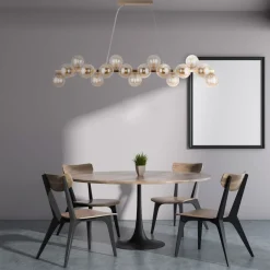 Hängelampen|Bürolampen*Maytoni Hängelampe Metall Rauchglas H: max. 133,9 cm G9 Modern