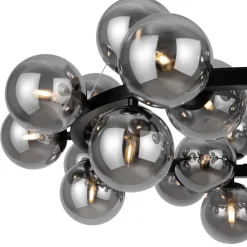 Maytoni Hängelampe Metall Rauchglas G9 69 cm breit Kugel Schirm< Hängelampen|Bürolampen