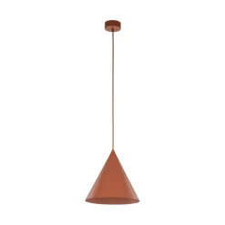 Hängelampen|Esszimmer Lampen*TK Lighting Hängelampe Metall Rot Ø 25 cm H: max. 160 cm E27 Retro